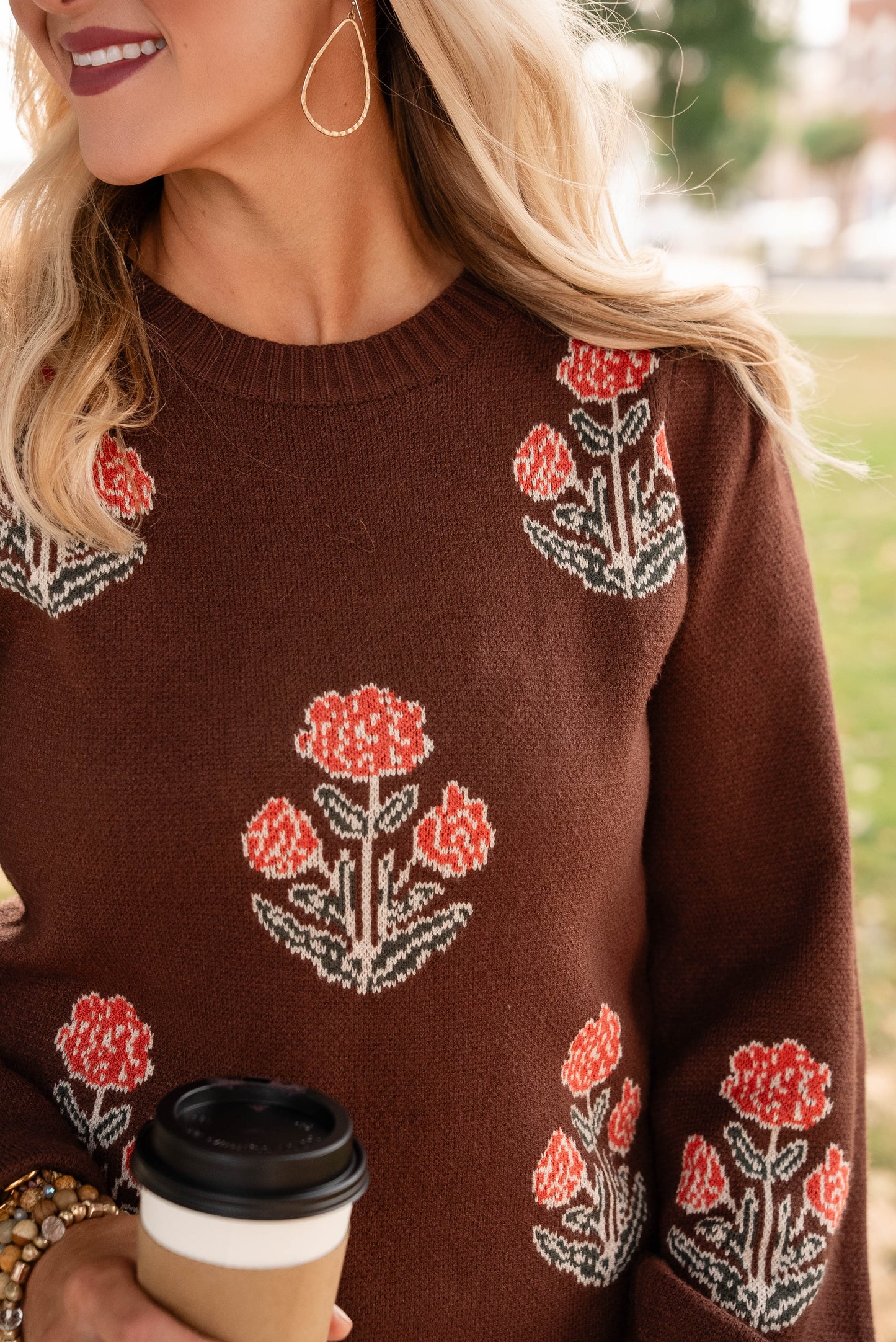 Eleanor Floral Knit Sweater