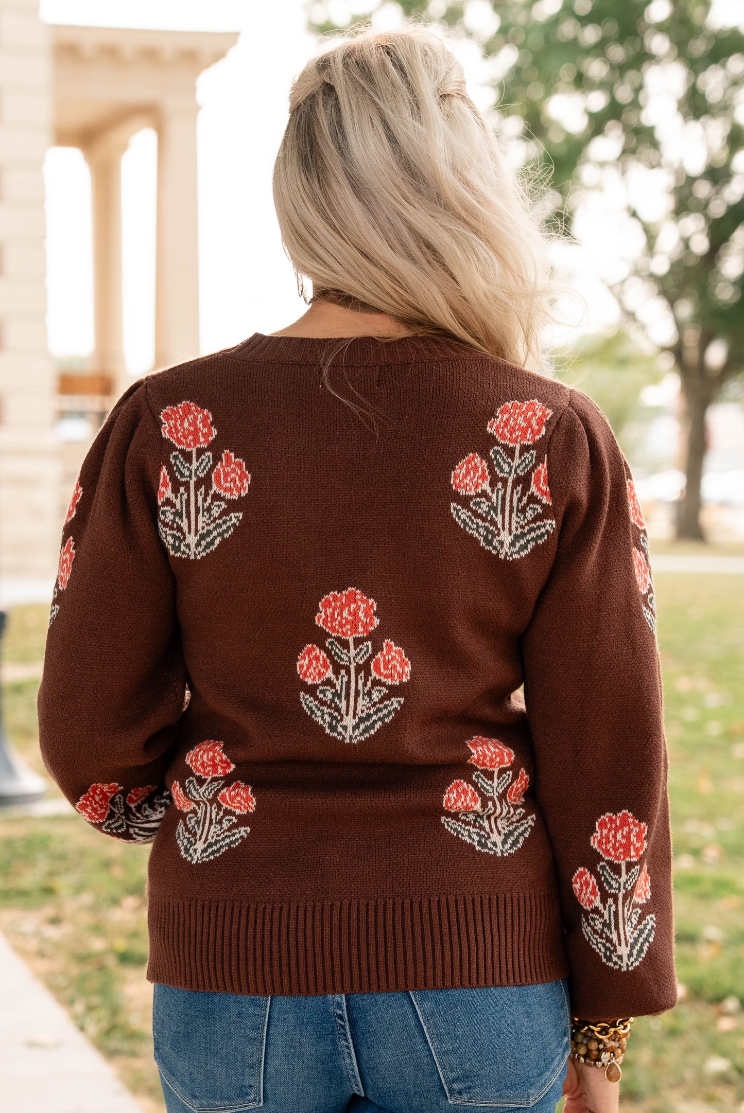 Eleanor Floral Knit Sweater