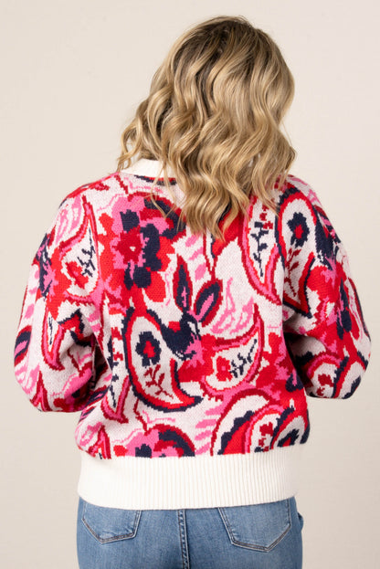 Hazel Paisley Knit Sweater