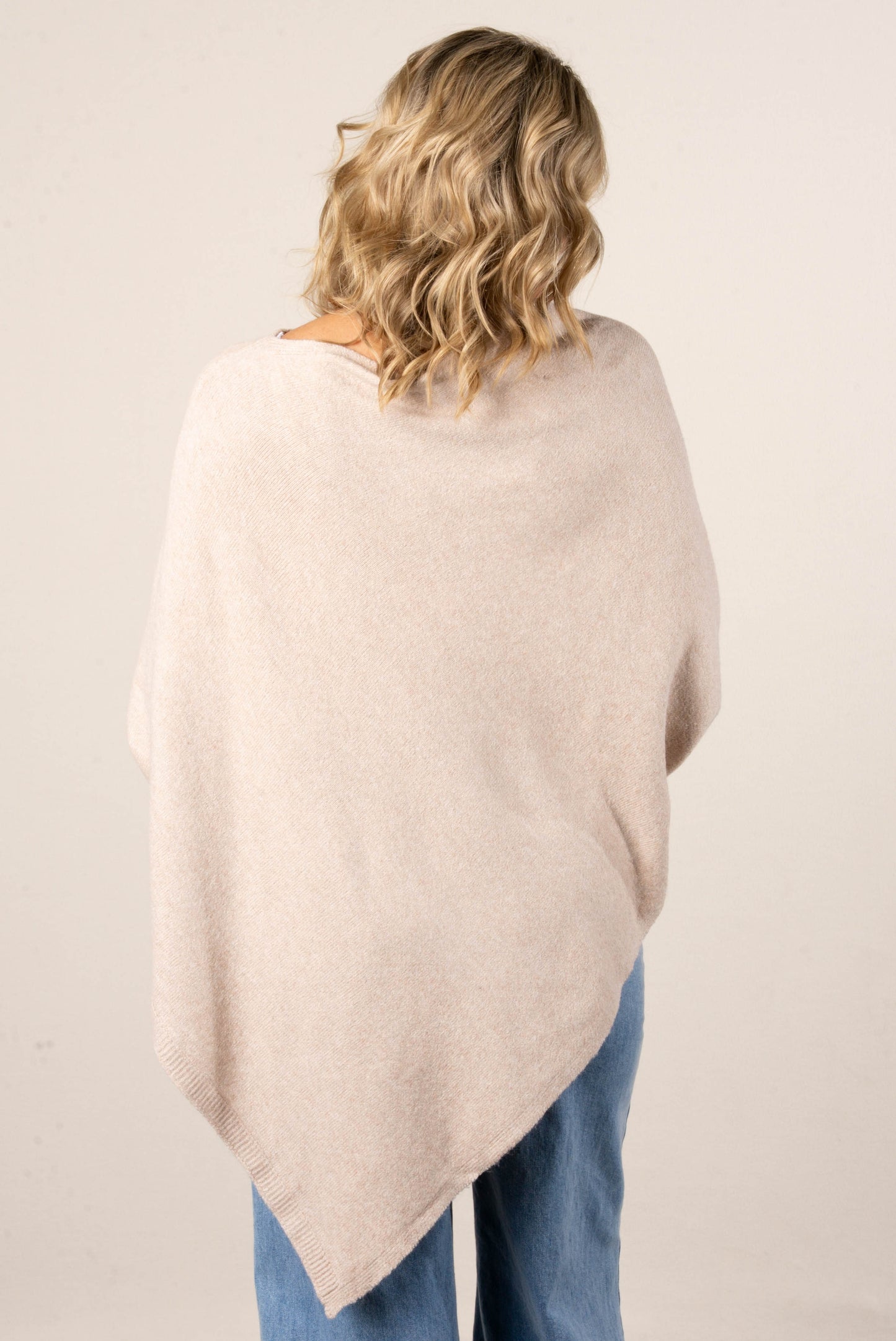 Alessia Asymmetrical Poncho Sweater