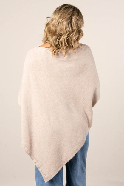 Alessia Asymmetrical Poncho Sweater