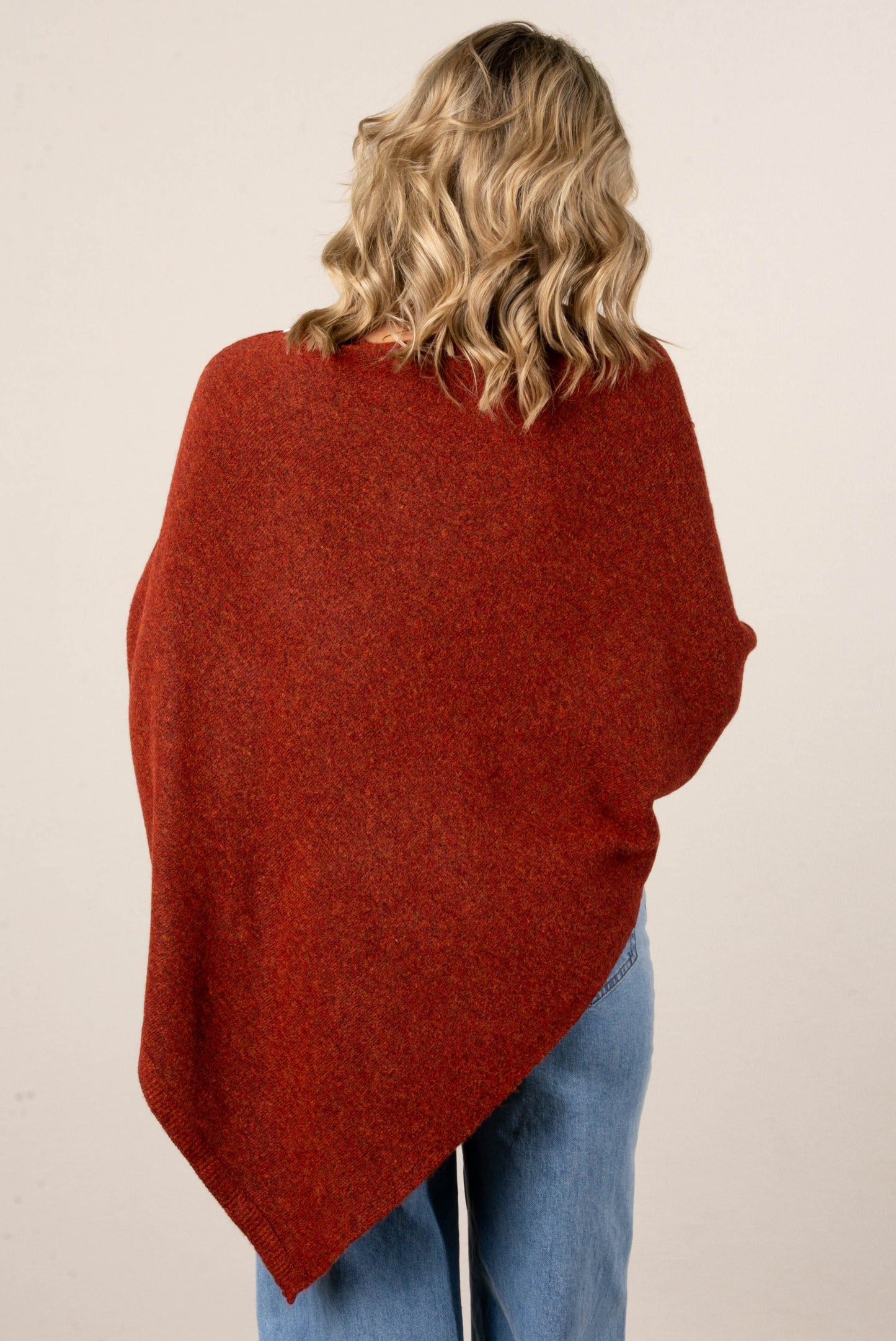 Alessia Asymmetrical Poncho Sweater