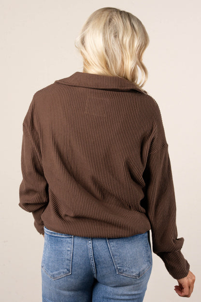 Oakley Ribbed Collared Pullover
