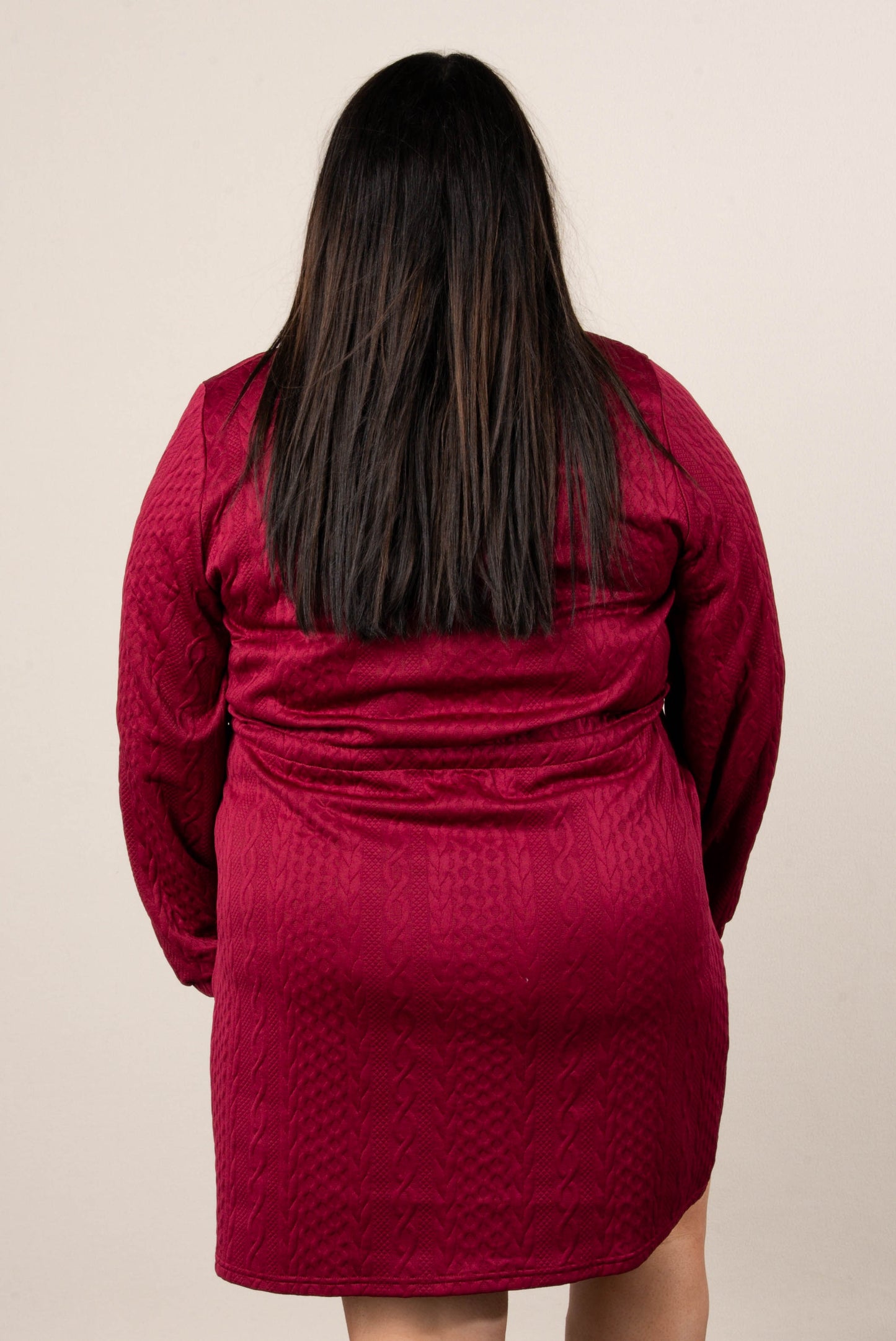 Nova Quarter Zip Drawstring Waist Dress