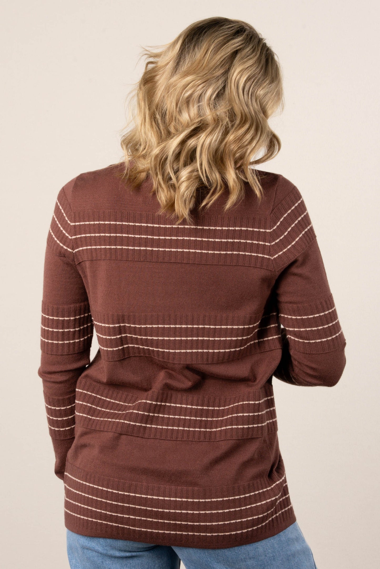 Lilly Stitch Striped Sweater Cardigan