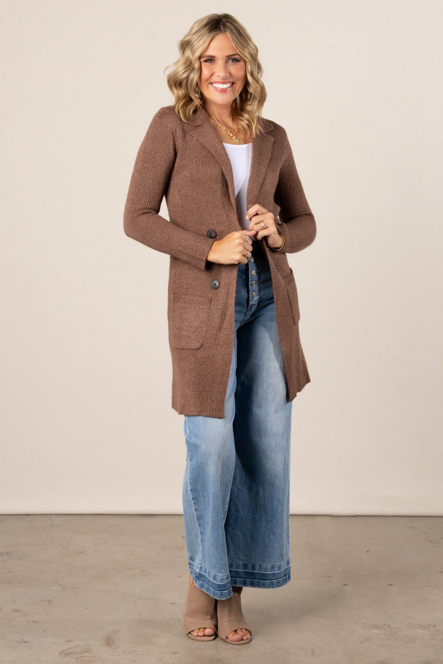 Ruby Open Front Sweater Coat