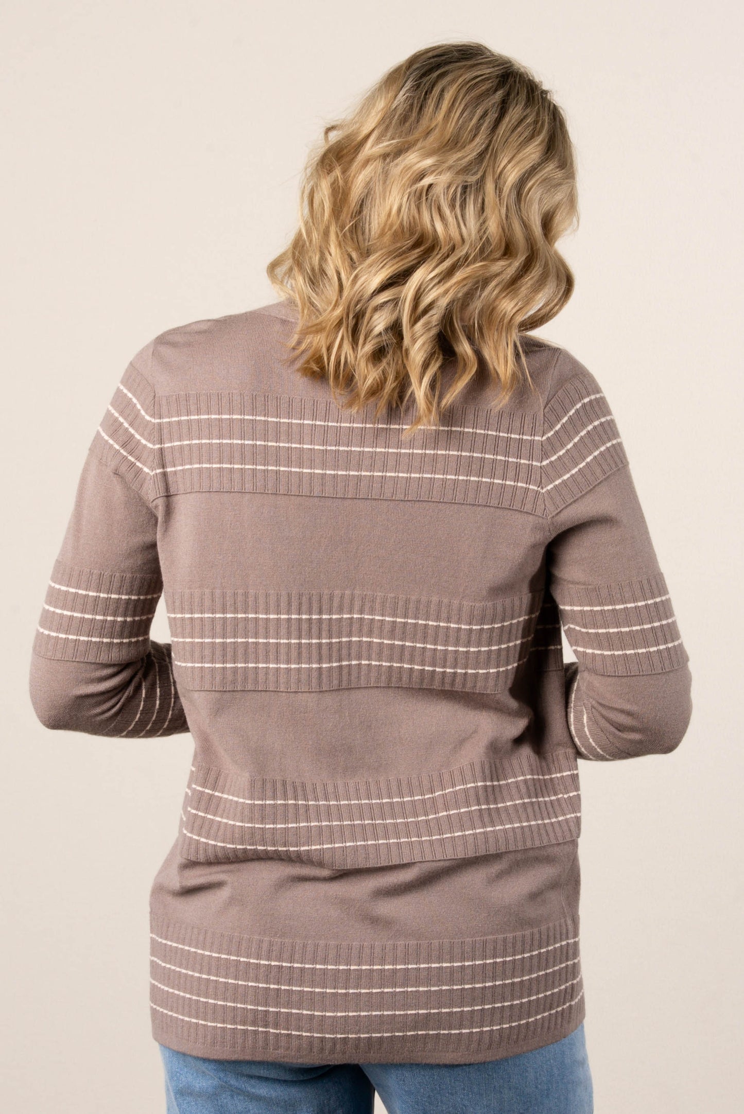 Lilly Stitch Striped Sweater Cardigan