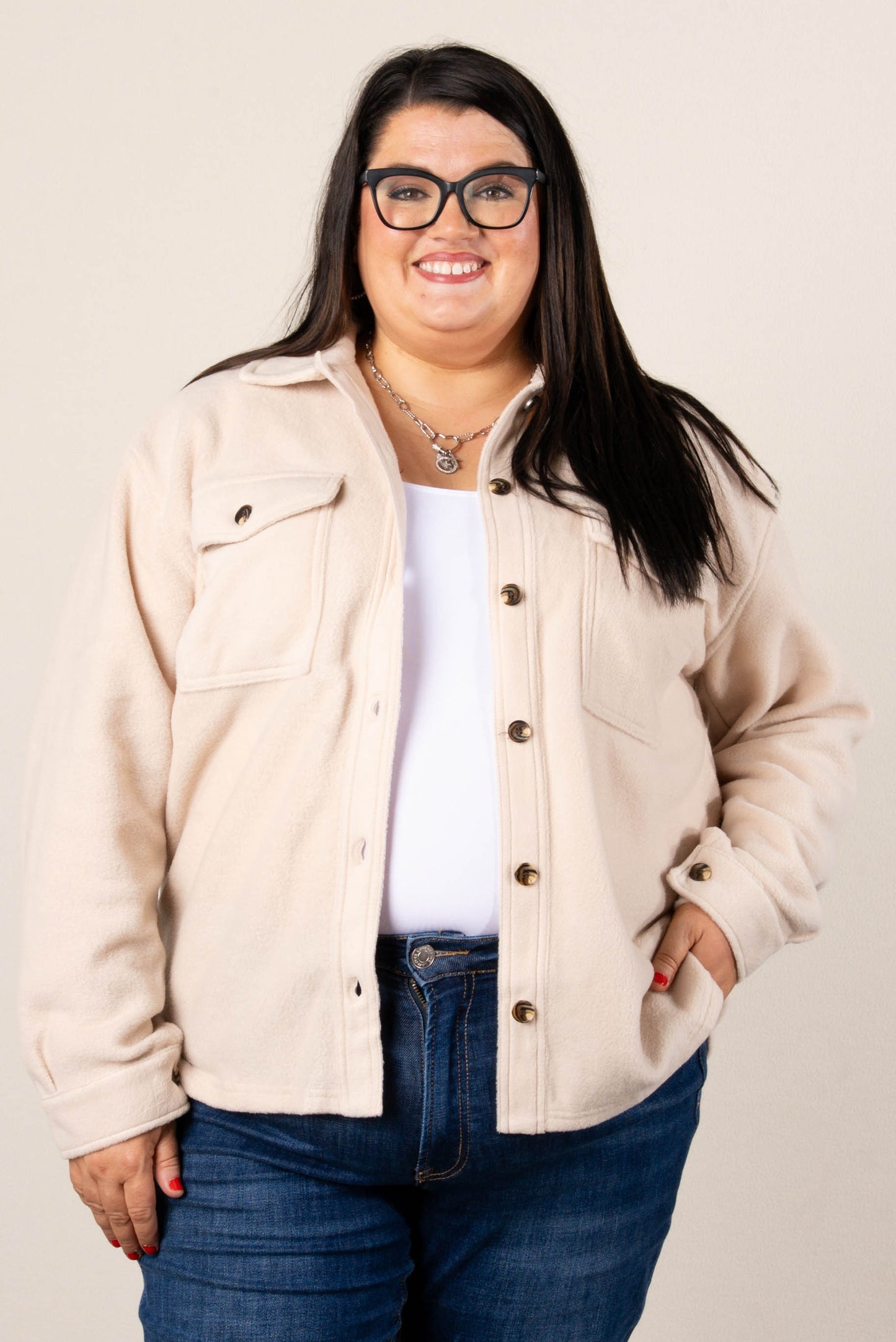 Freya Oversized Fleece Shacket