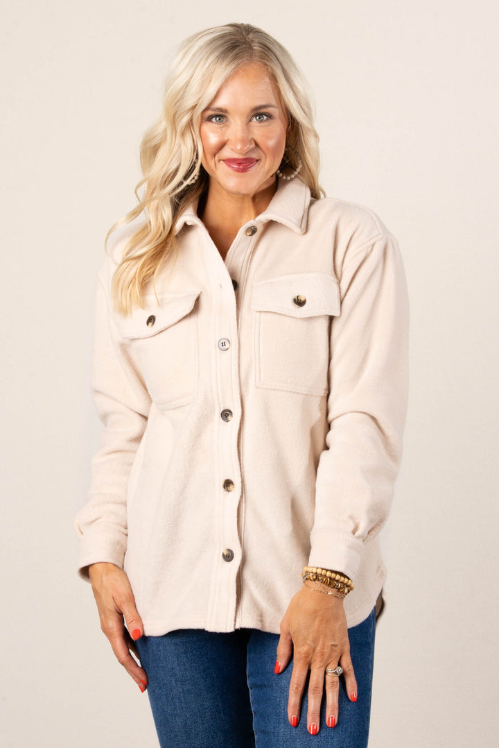 Freya Oversized Fleece Shacket