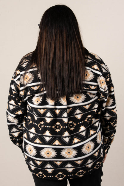Maya Printed Fleece Shacket