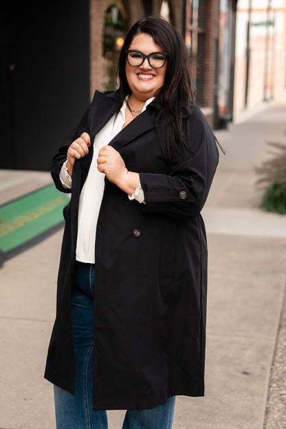 Gracie Double Breasted Belted Trench Coat