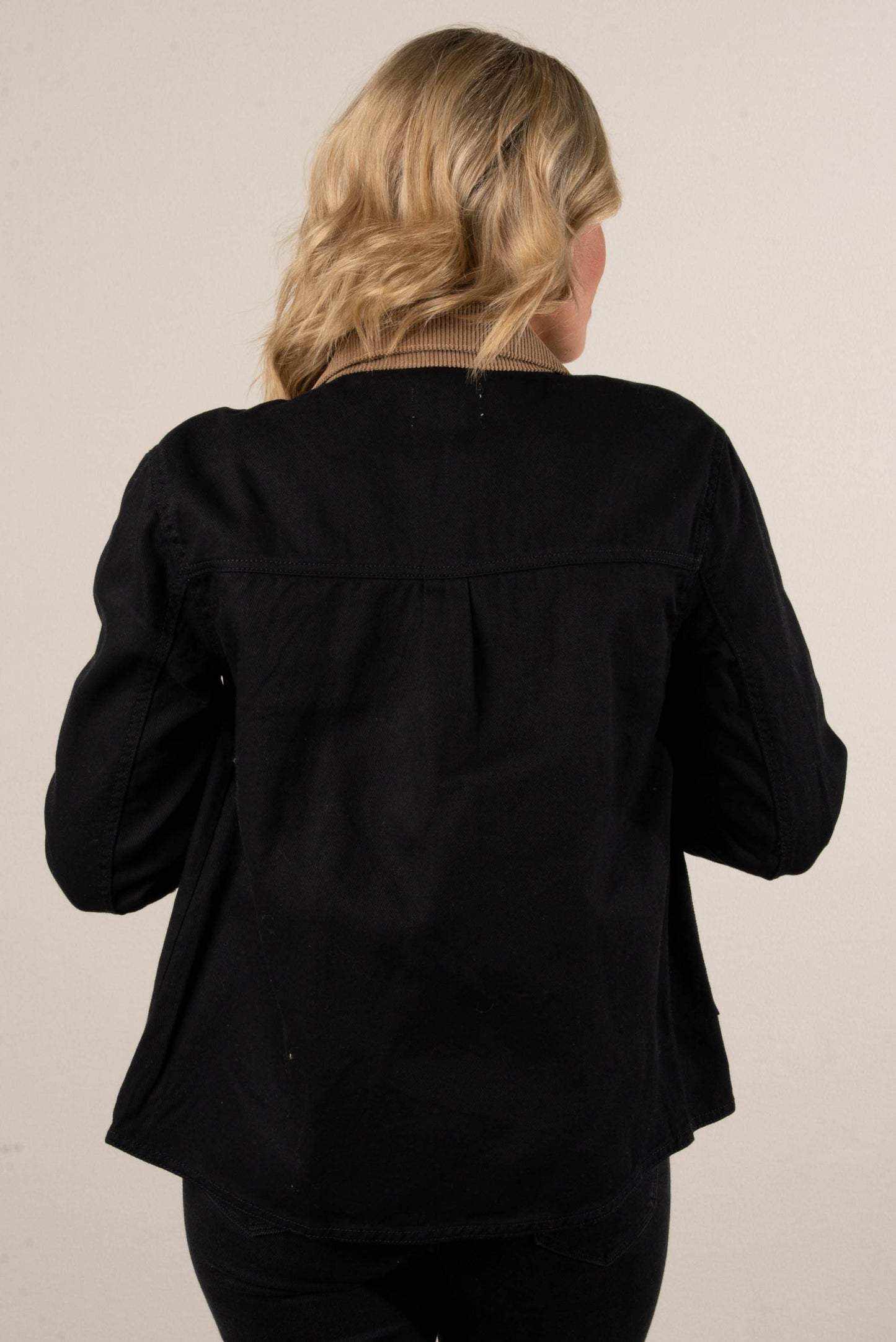 Athena Corduroy Collar Twill Jacket