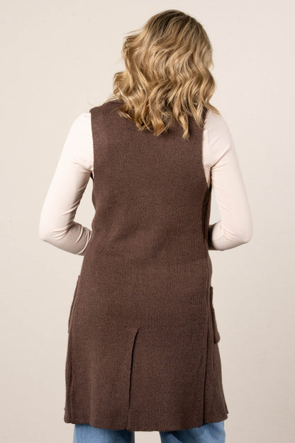 Anna Open Front Sweater Vest