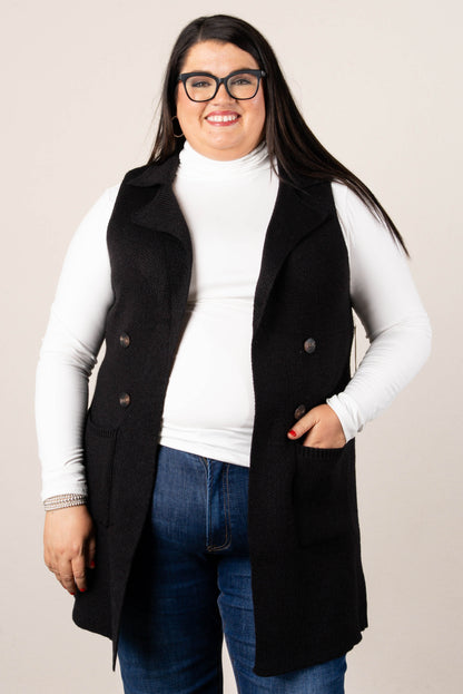 Anna Open Front Sweater Vest