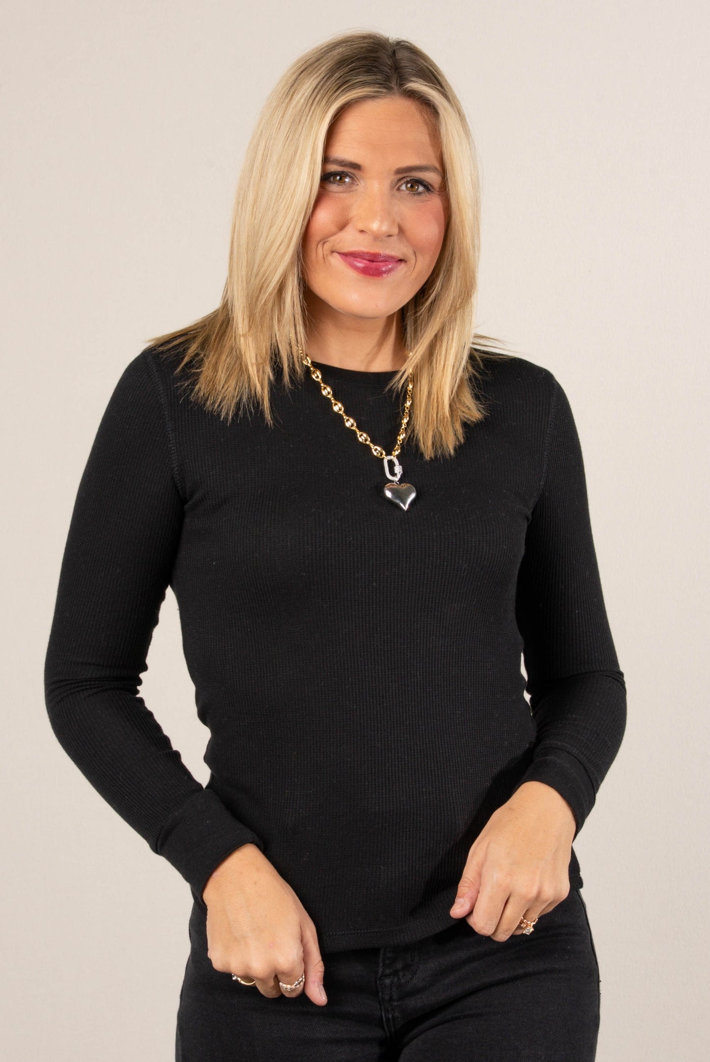 Gemma Thermal Knit Layering Top