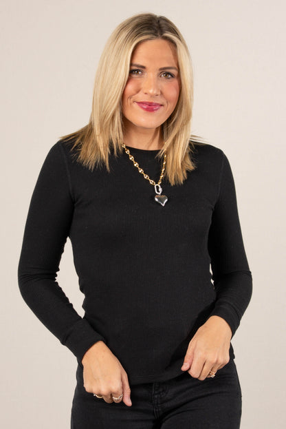 Gemma Thermal Knit Layering Top