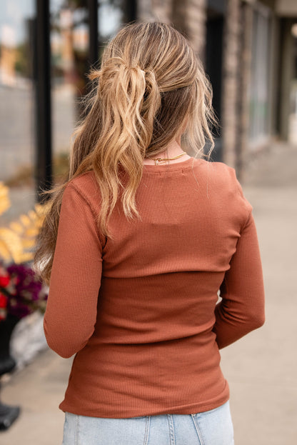 Gemma Thermal Knit Layering Top