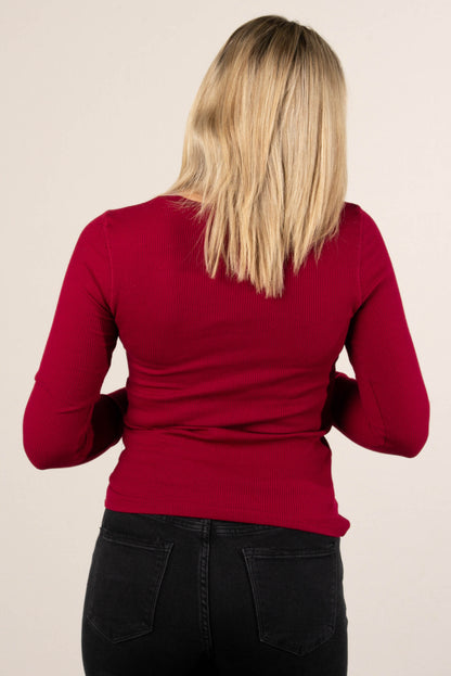 Gemma Thermal Knit Layering Top