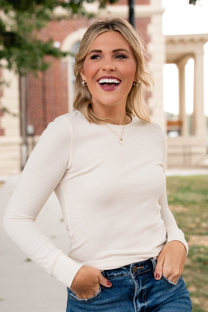 Gemma Thermal Knit Layering Top