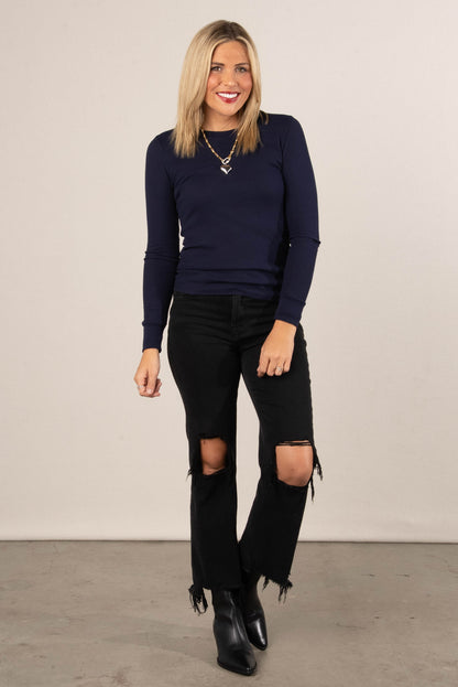 Gemma Thermal Knit Layering Top