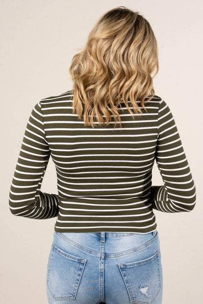 Kate Fine Ribbed Stripe Top