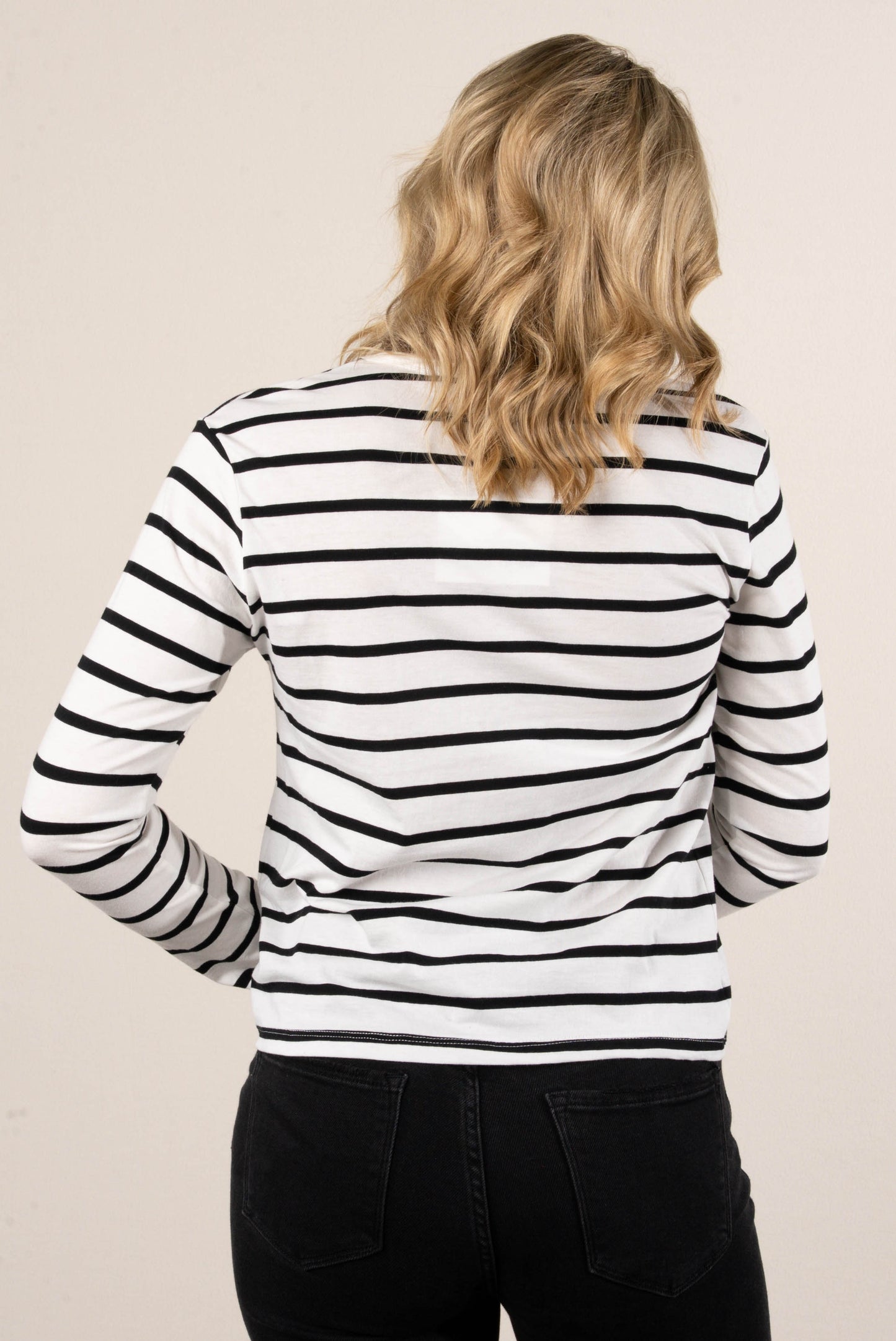 Rosalie Striped Drop Shoulder Top