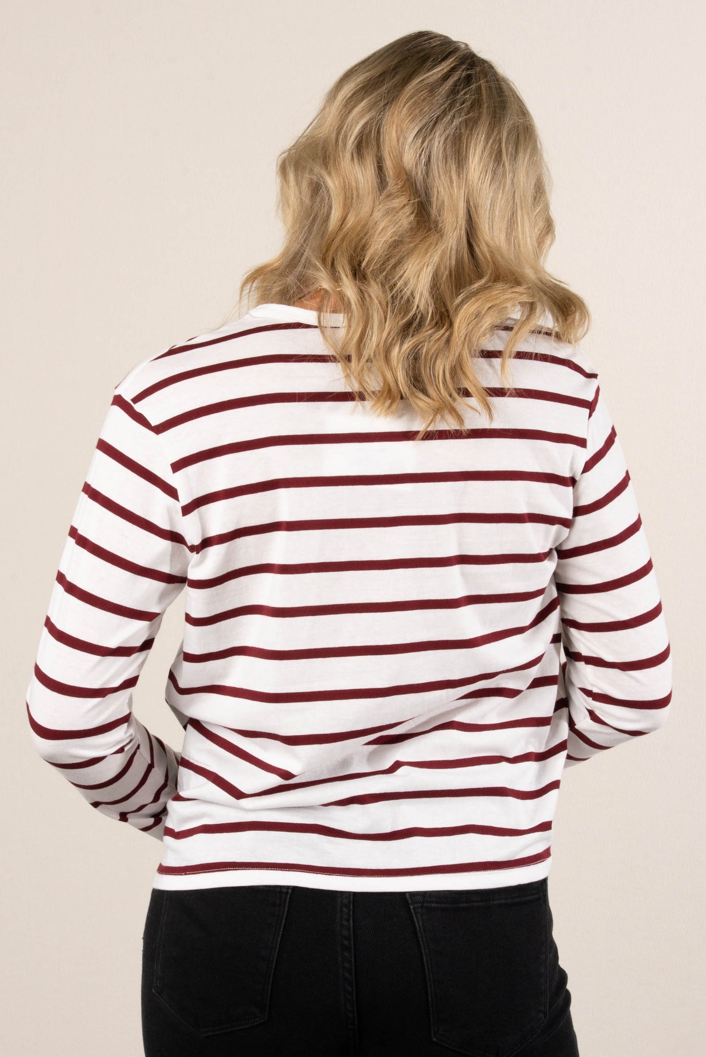 Rosalie Striped Drop Shoulder Top