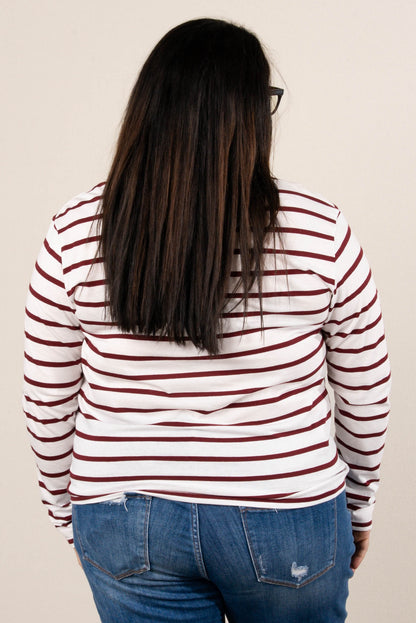 Rosalie Striped Drop Shoulder Top