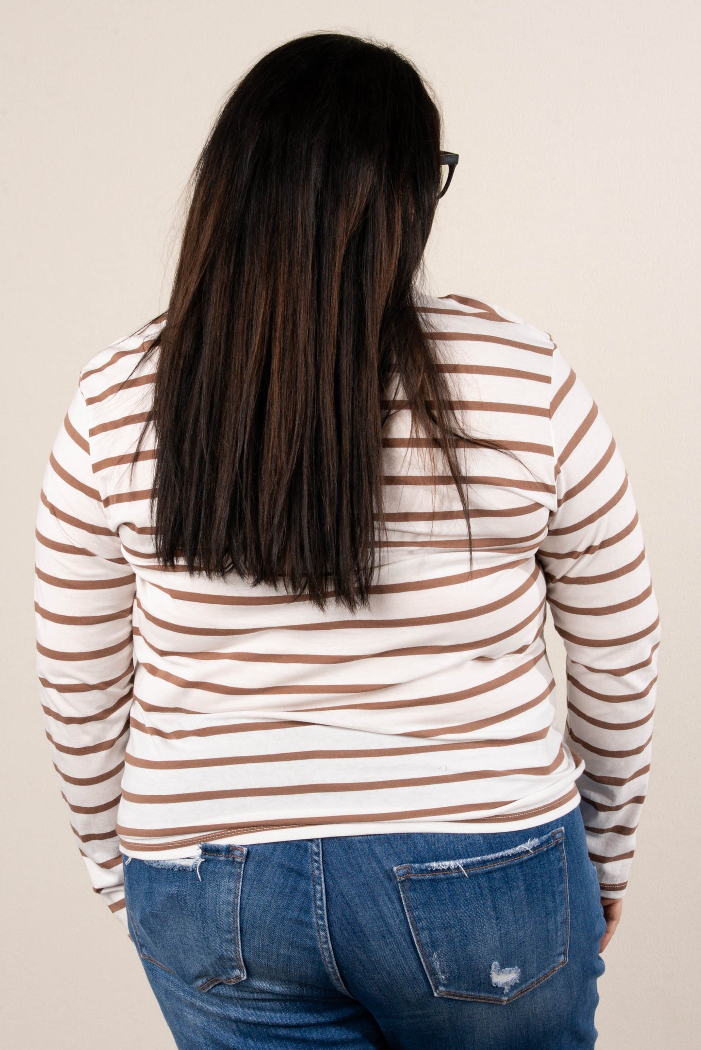 Rosalie Striped Drop Shoulder Top