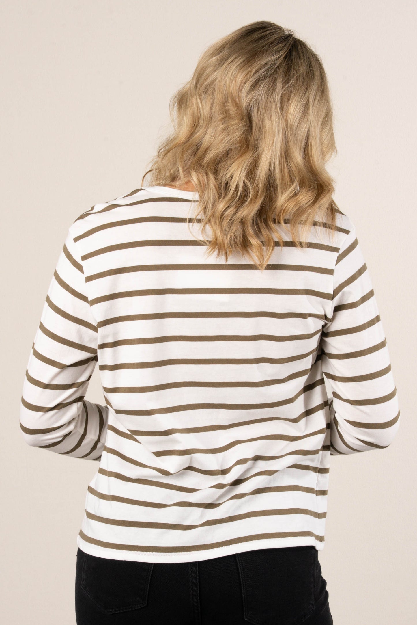 Rosalie Striped Drop Shoulder Top