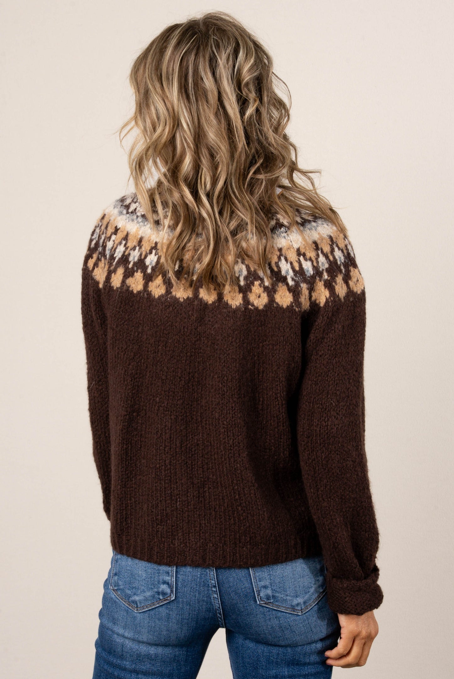 Tinsley Fair Isle Sweater Cardigan