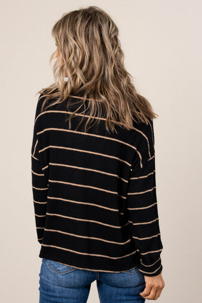Kendall Striped Drop Shoulder Top