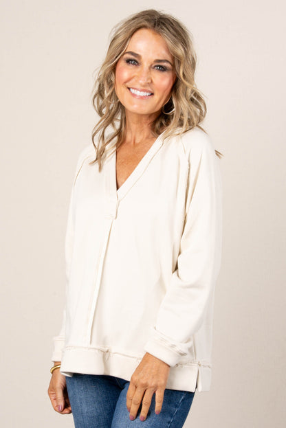 Dana Raw Seamed Hooded Top