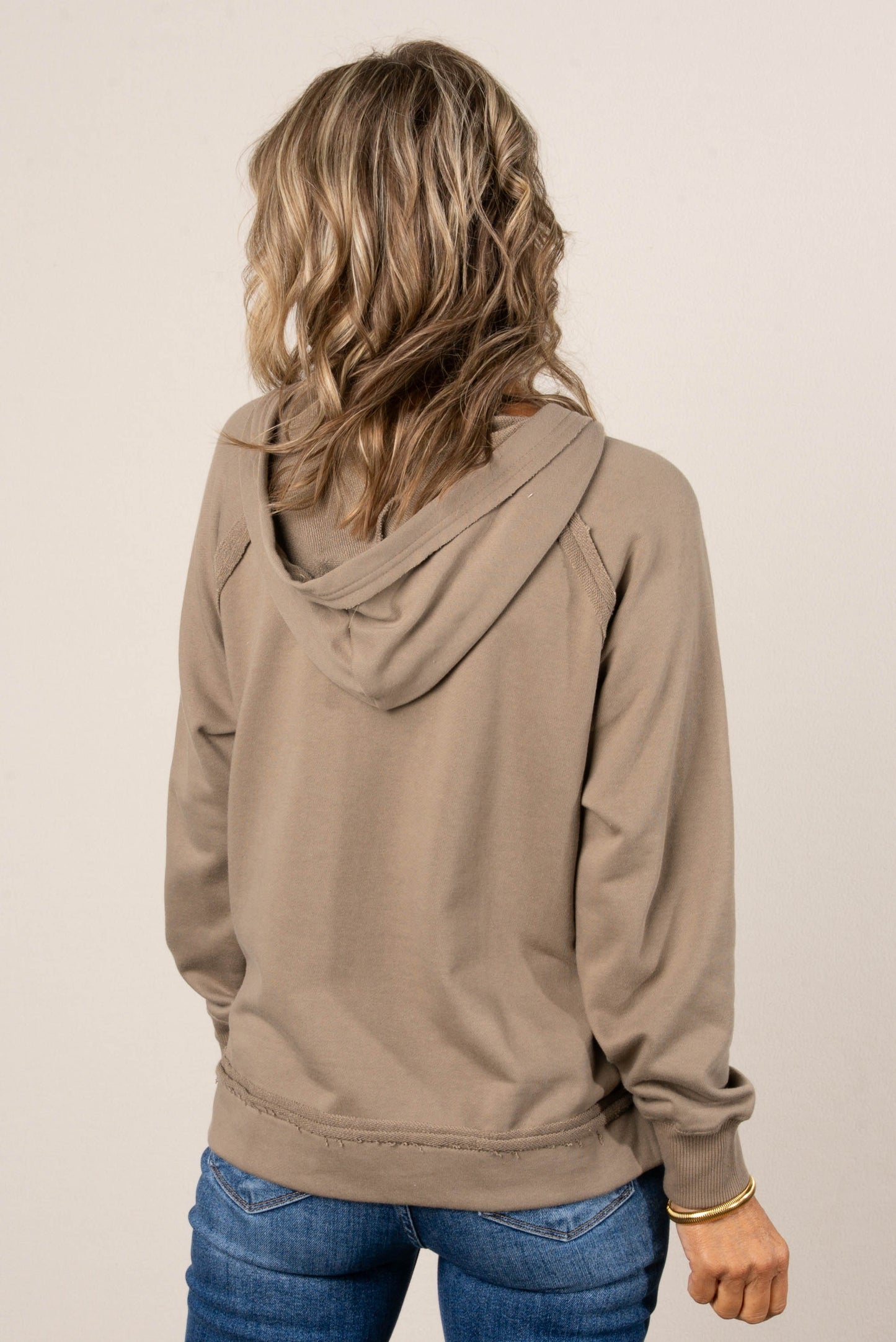 Dana Raw Seamed Hooded Top
