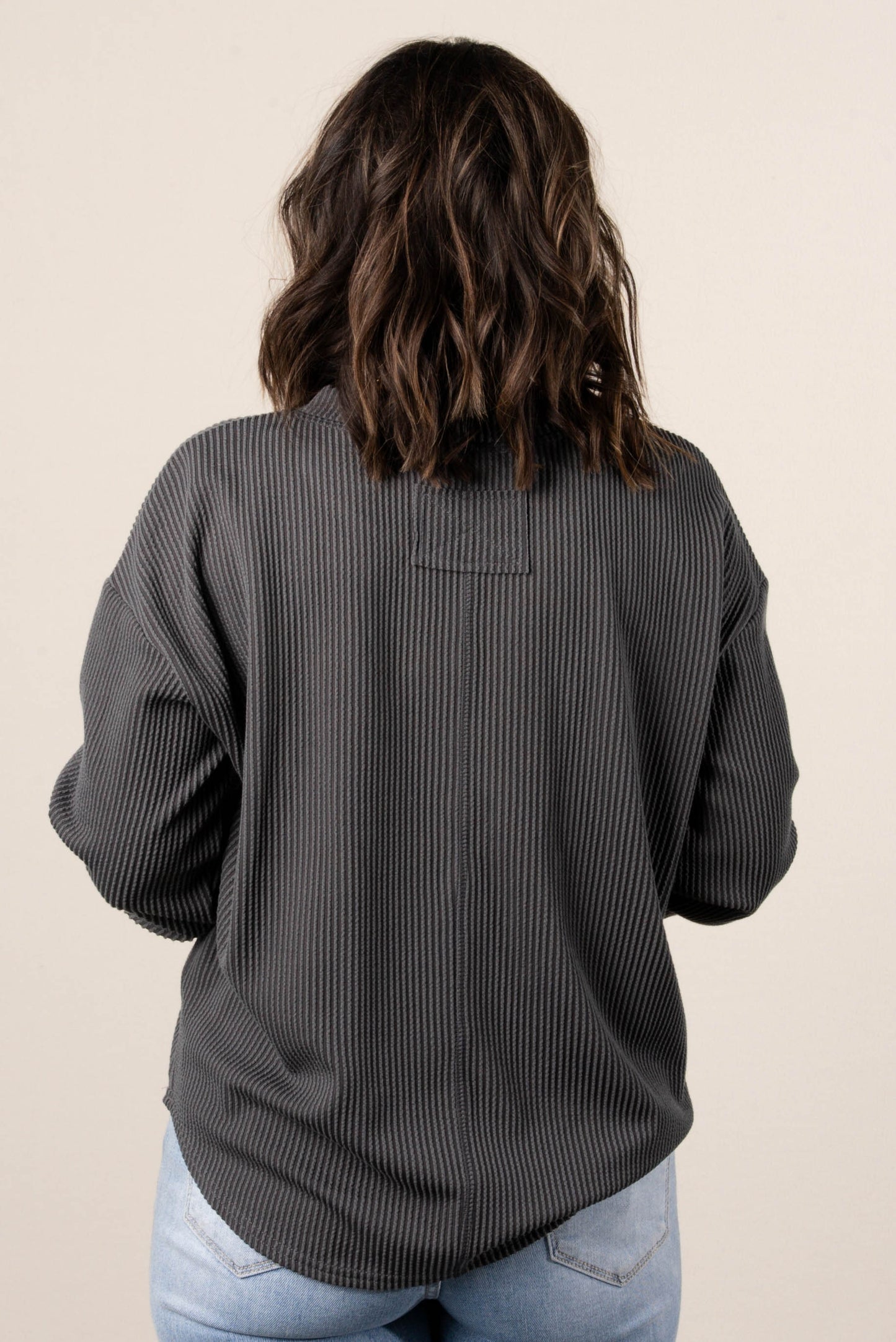 Marianna Ribbed Henley Top