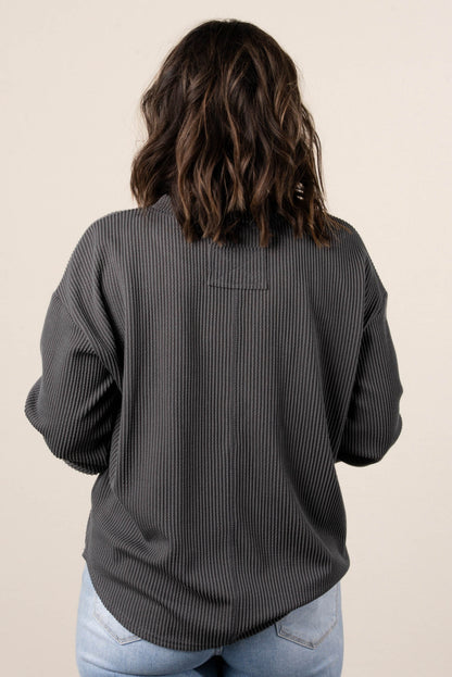 Marianna Ribbed Henley Top