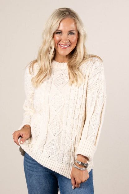 Ainsley Cable Knit Sweater