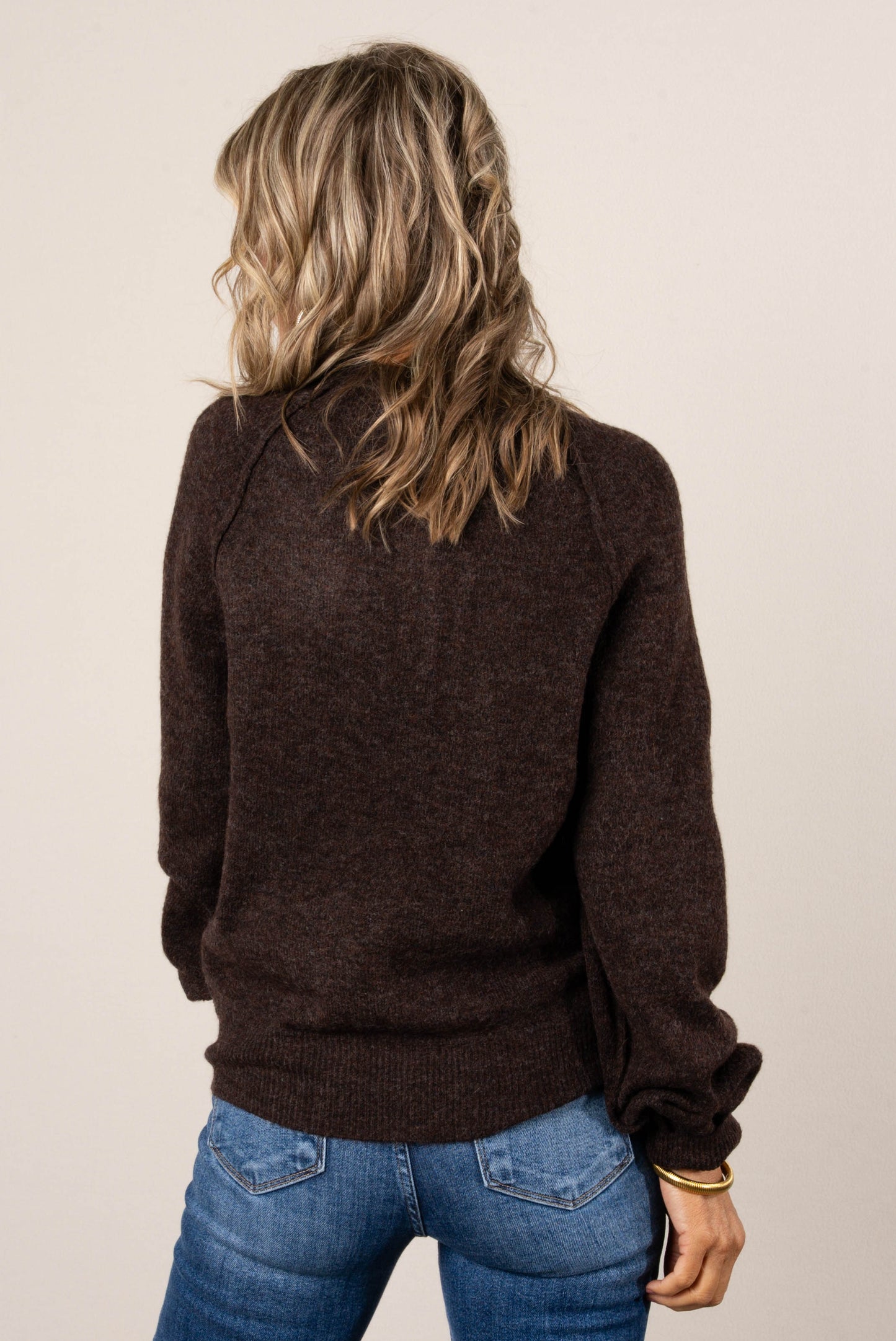 Cece Raglan Henley Sweater