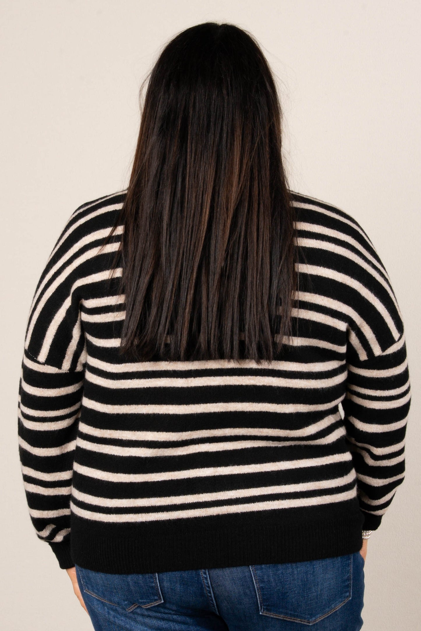 Camilla Striped Front Seam Sweater