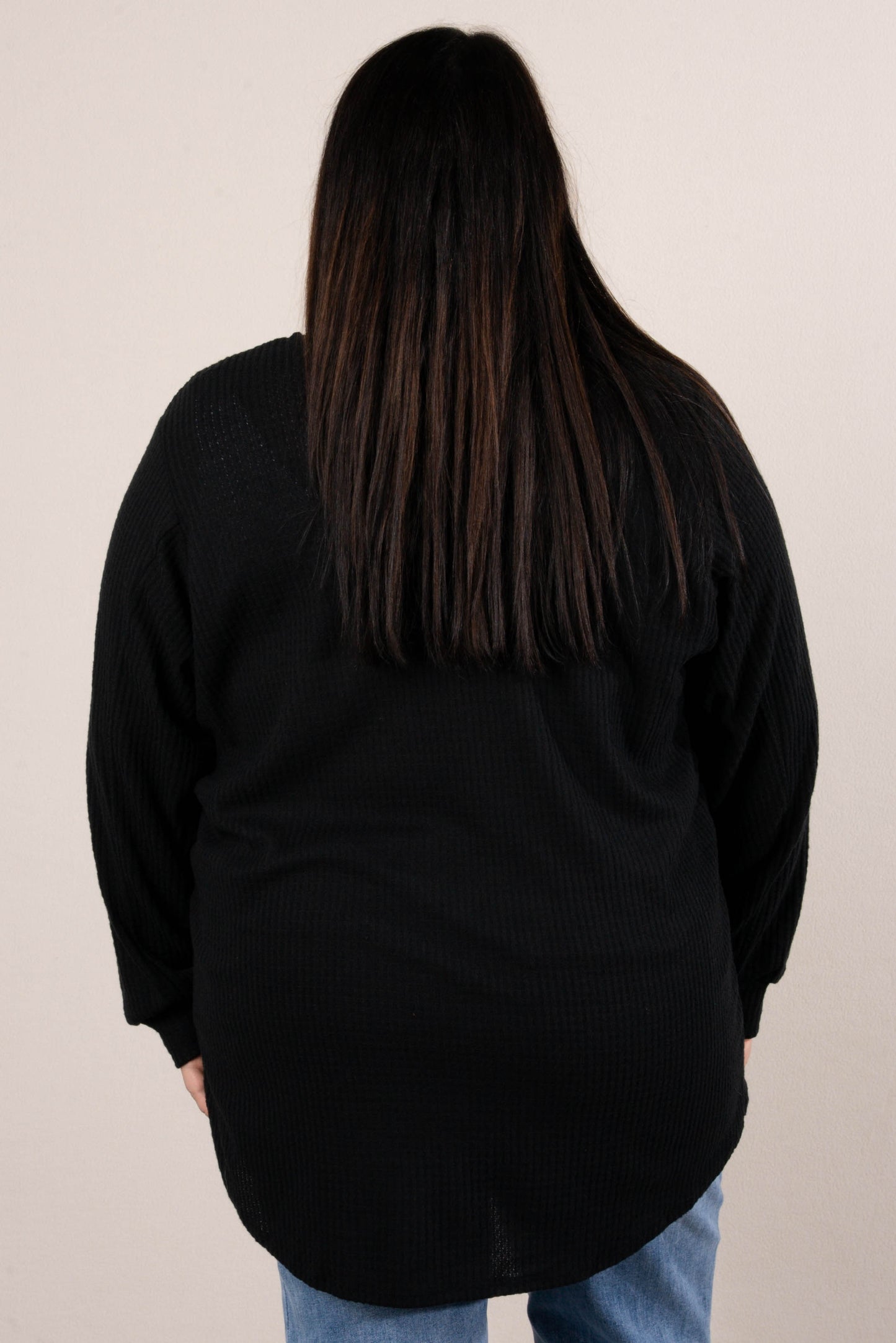 Darcy Waffle Knit Open Front Cardigan