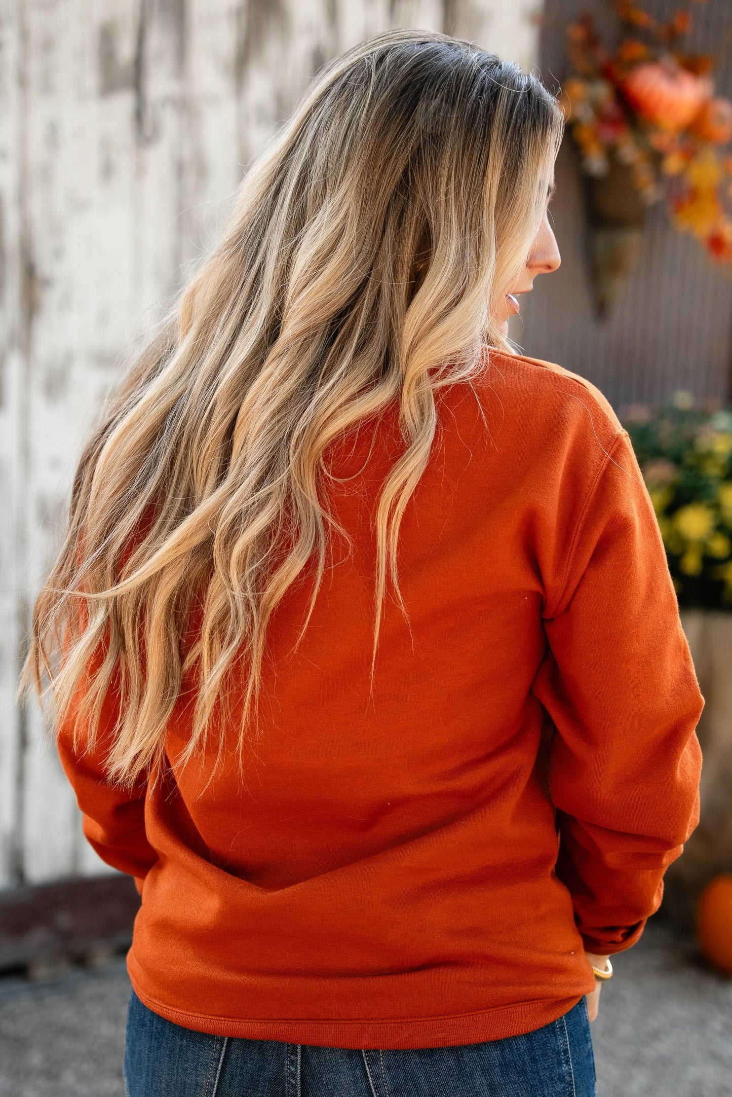 Leopard Pumpkin Graphic Sweatshirt