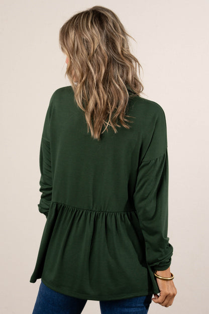 Margaux Jersey Knit Peplum Shacket
