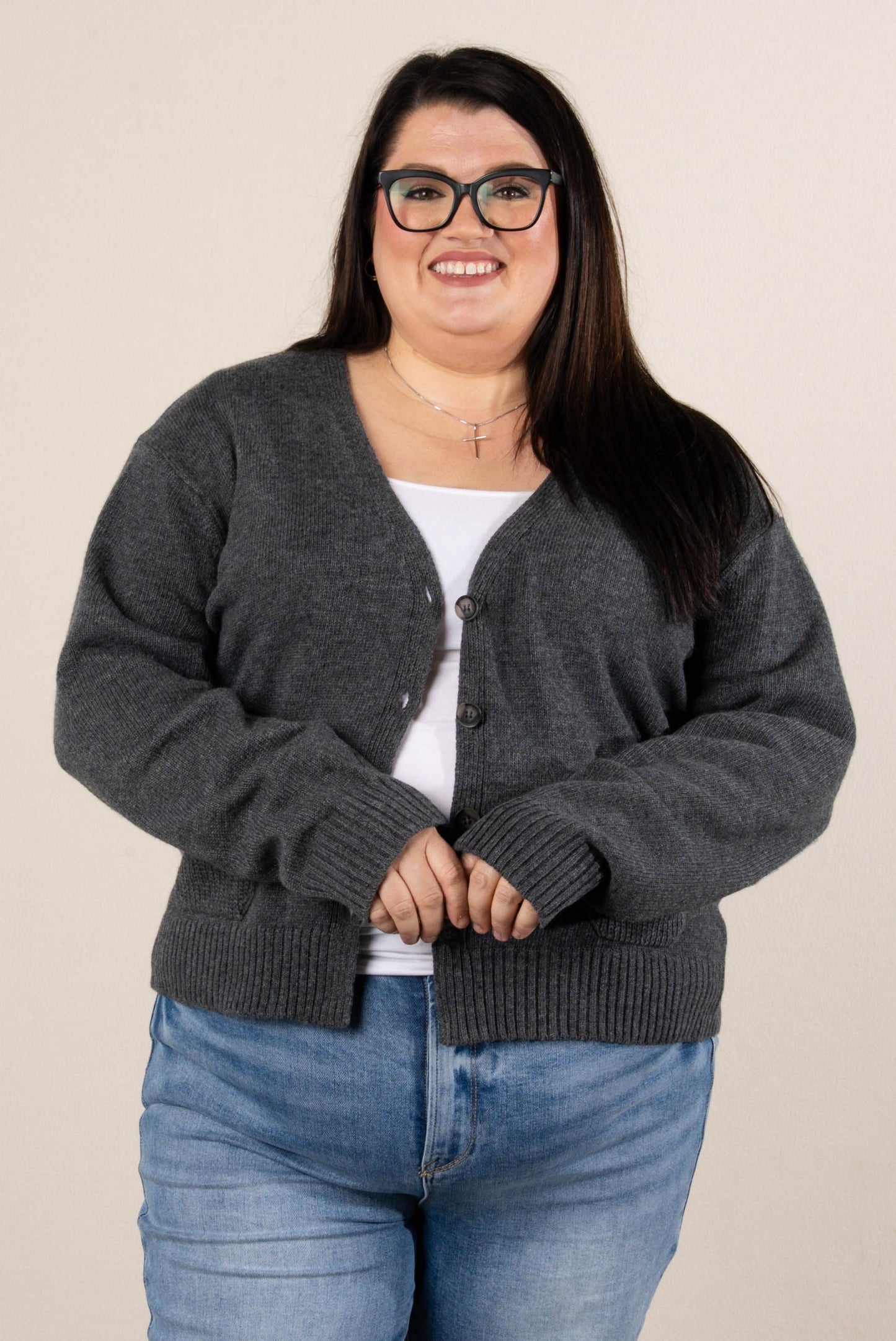 Livey Elbow Patch Sweater Cardigan