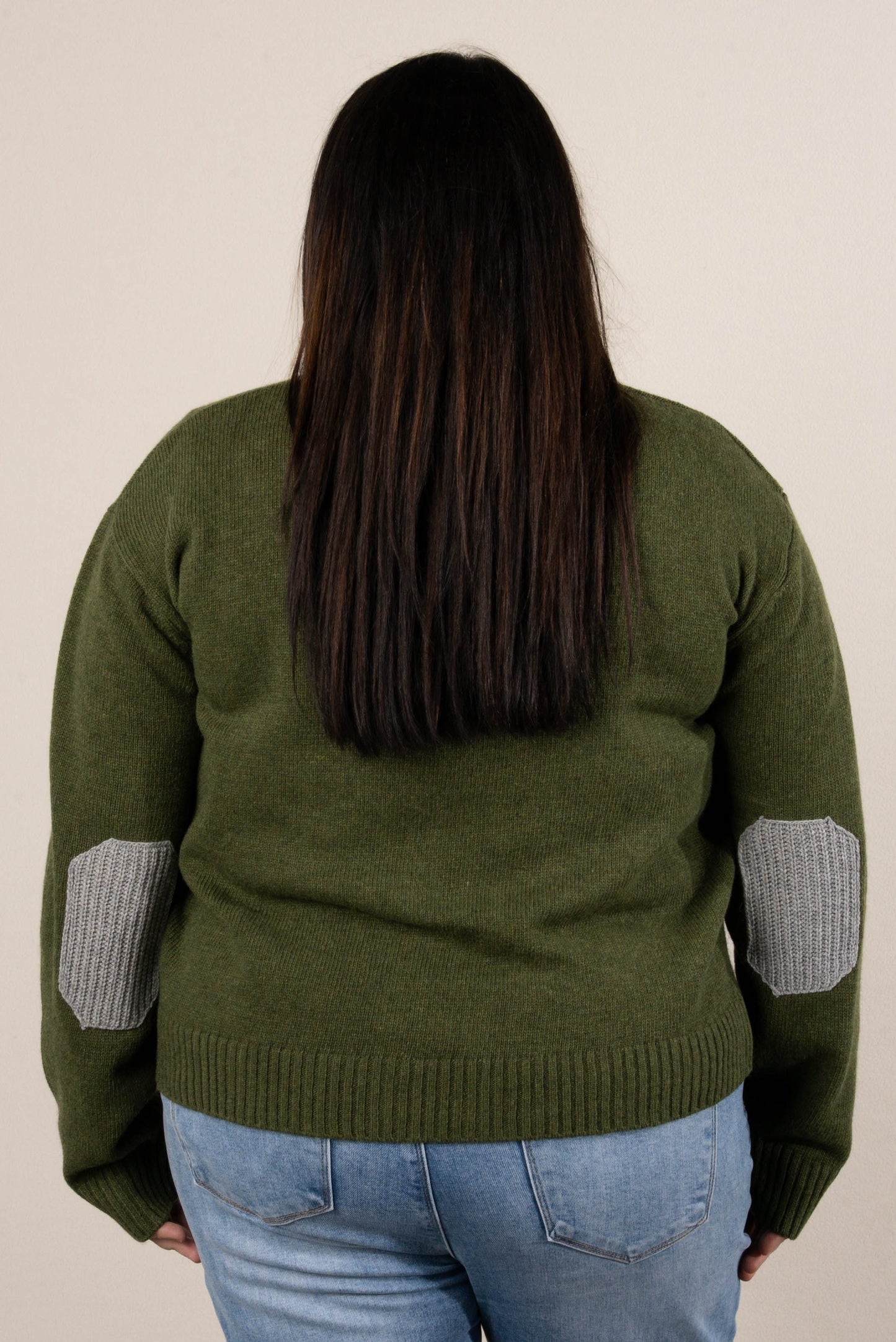 Livey Elbow Patch Sweater Cardigan