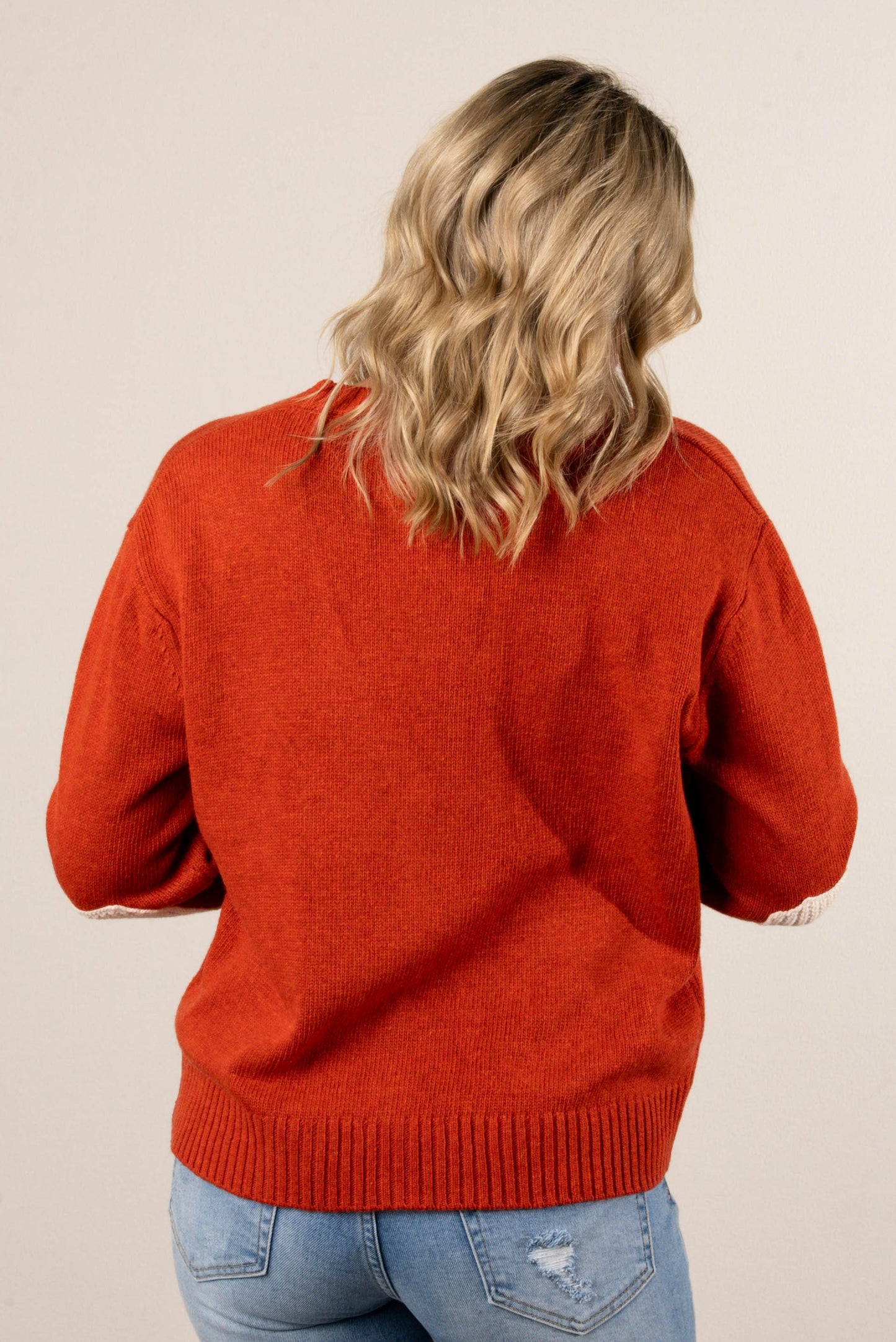 Livey Elbow Patch Sweater Cardigan