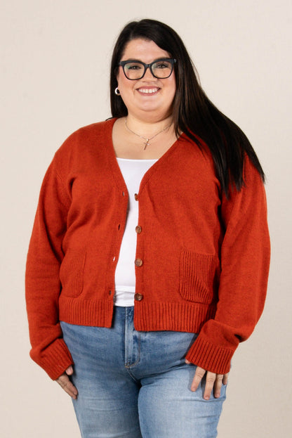 Livey Elbow Patch Sweater Cardigan