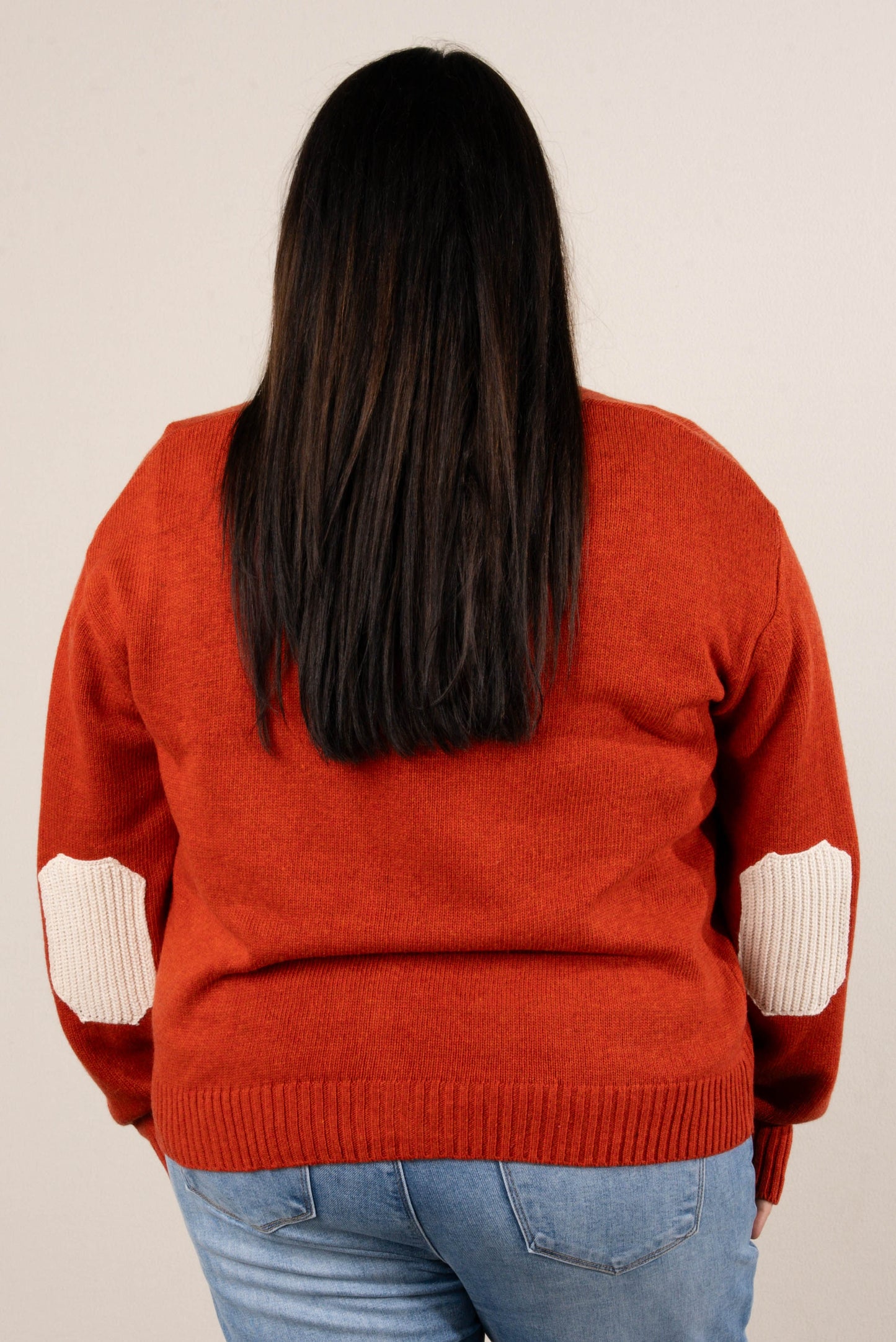 Livey Elbow Patch Sweater Cardigan