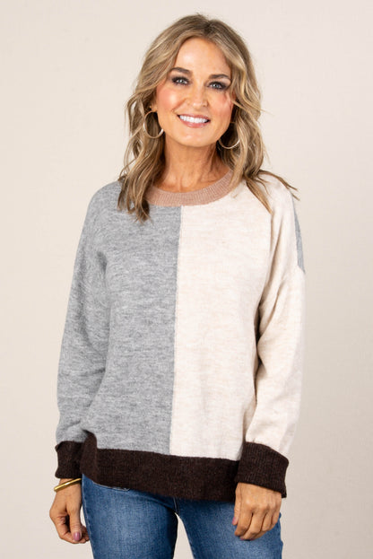 Gabbie Color Block Sweater