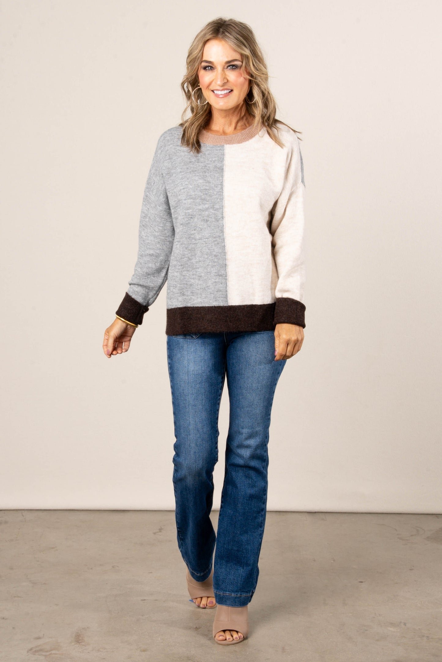 Gabbie Color Block Sweater