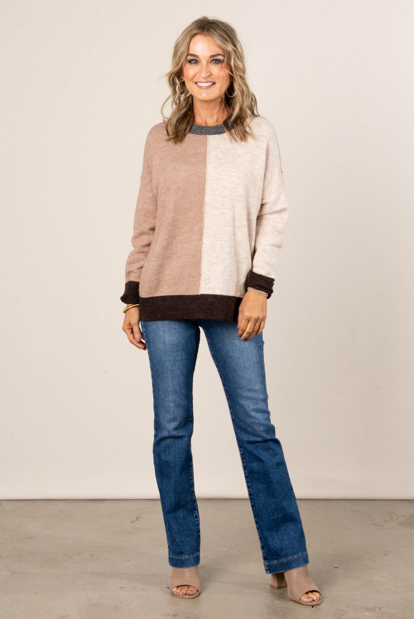 Gabbie Color Block Sweater